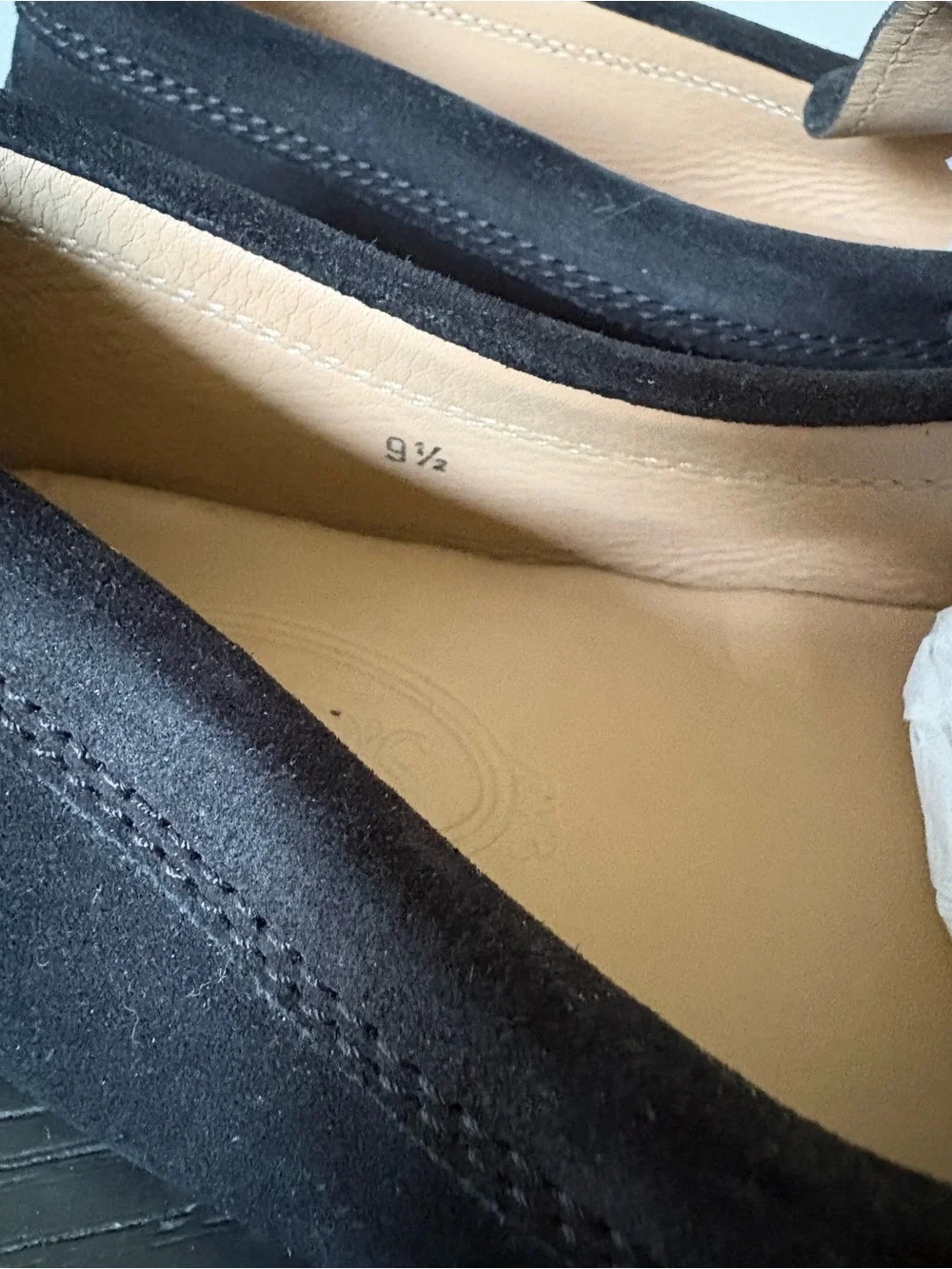 Tod's Black Suede Bit-Detail Slip-On Loafers